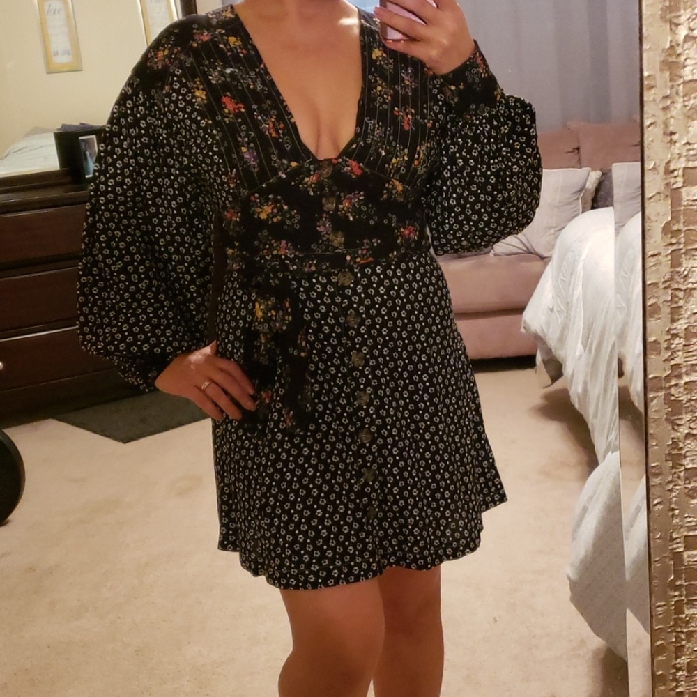 Free People Mini  Floral Dress